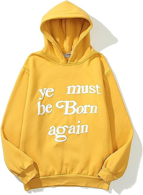 Ye Must Be Born Again Yellow Hoodie